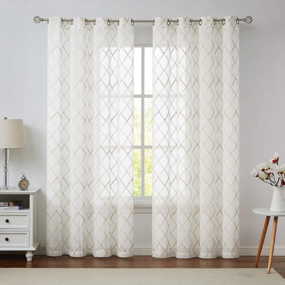Ivory Sheer Curtains (1)