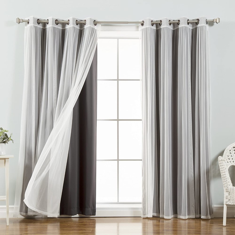 Tulle Sheer Lace & Blackout Curtain (1)