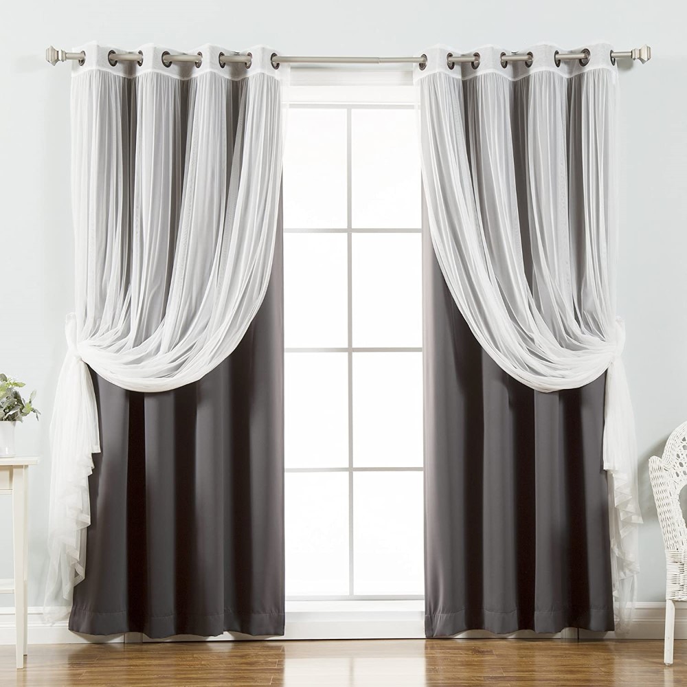 Tulle Sheer Lace & Blackout Curtain (13)