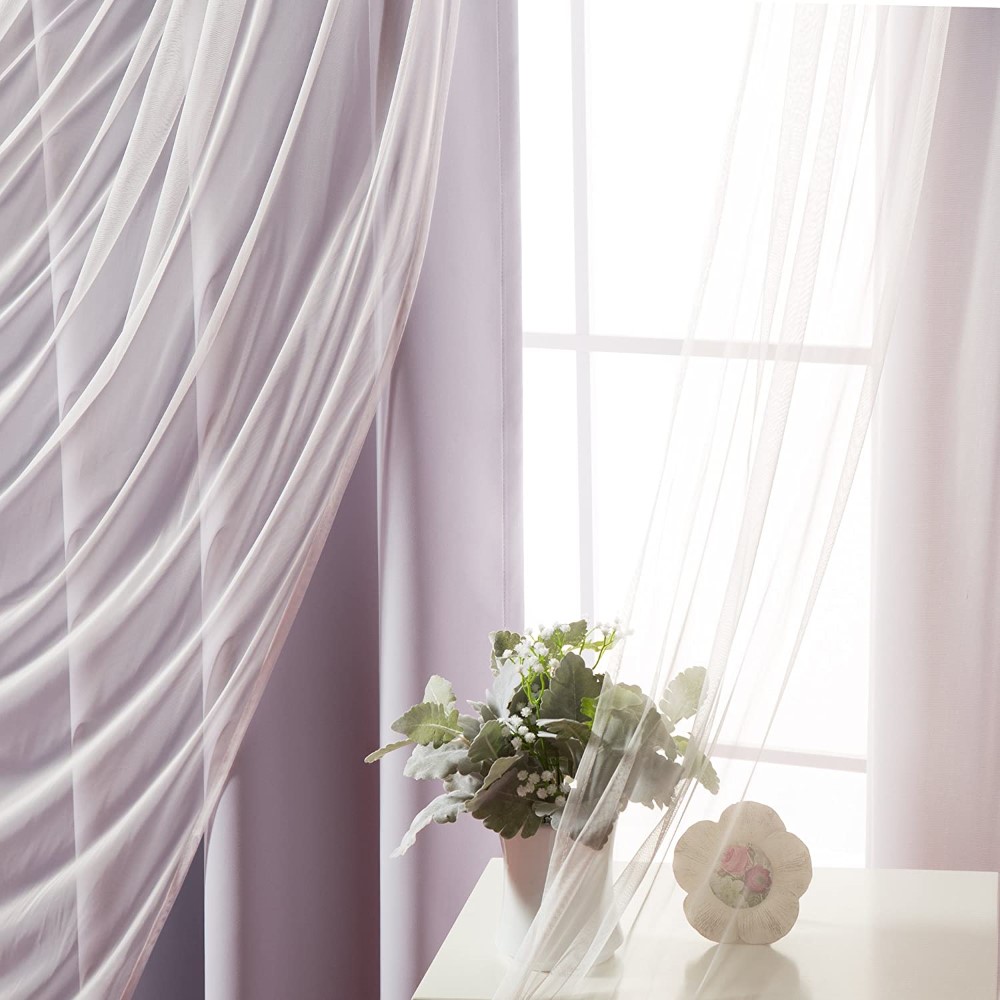Tulle Sheer Lace & Blackout Curtain (17)