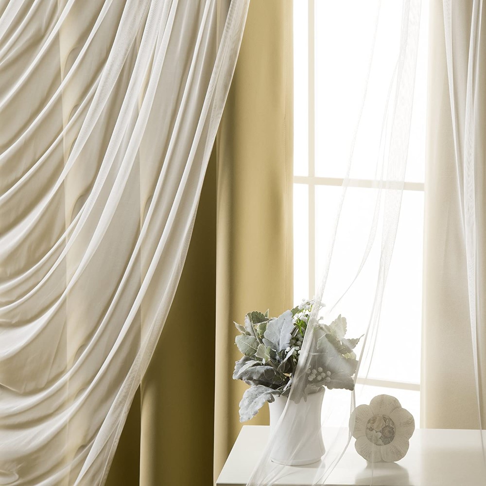 Tulle Sheer Lace & Blackout Curtain (18)