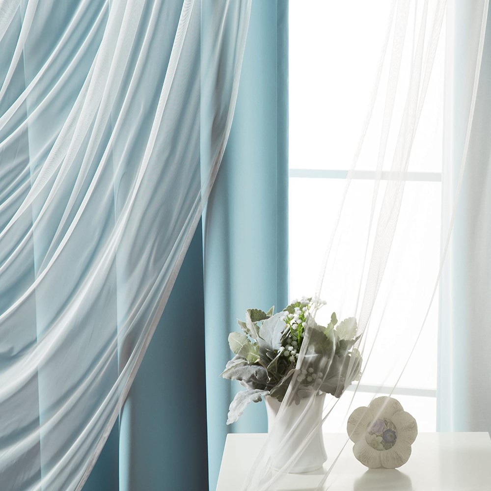 Tulle Sheer Lace & Blackout Curtain (7)