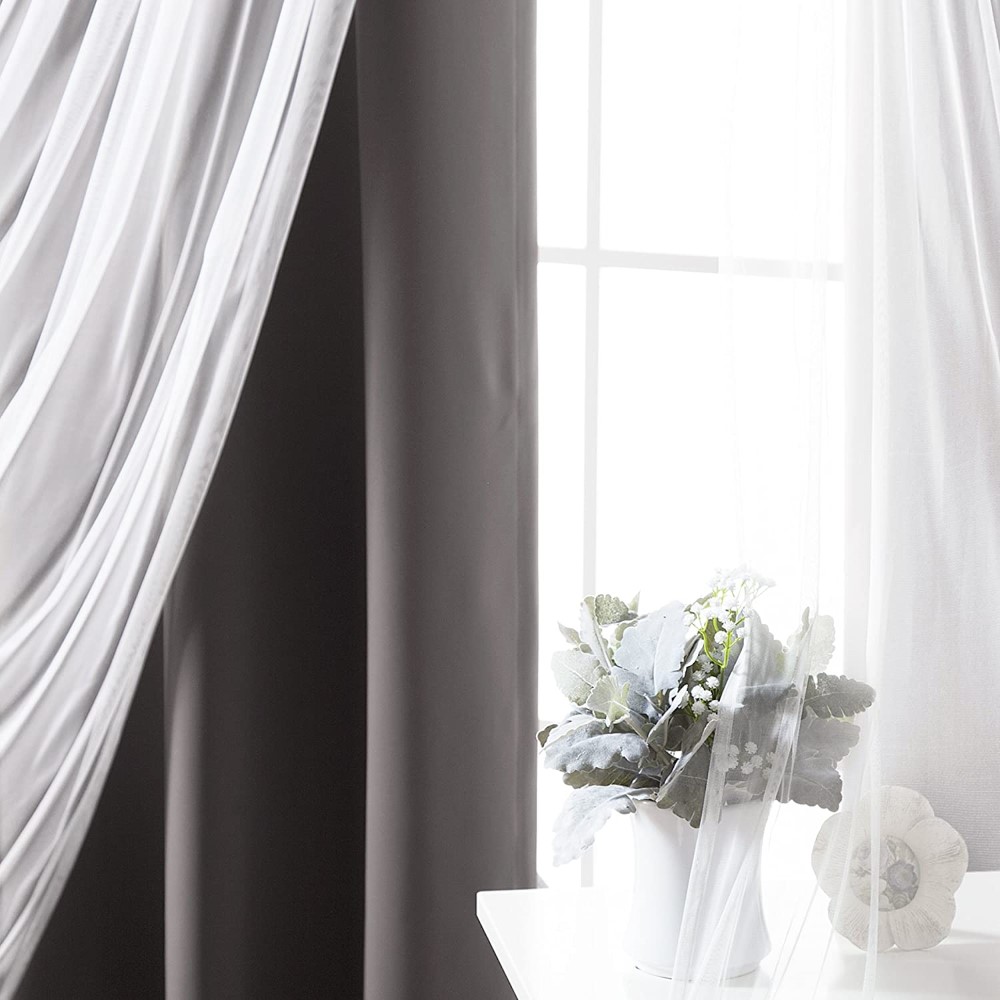 Tulle Sheer Lace & Blackout Curtain (8)