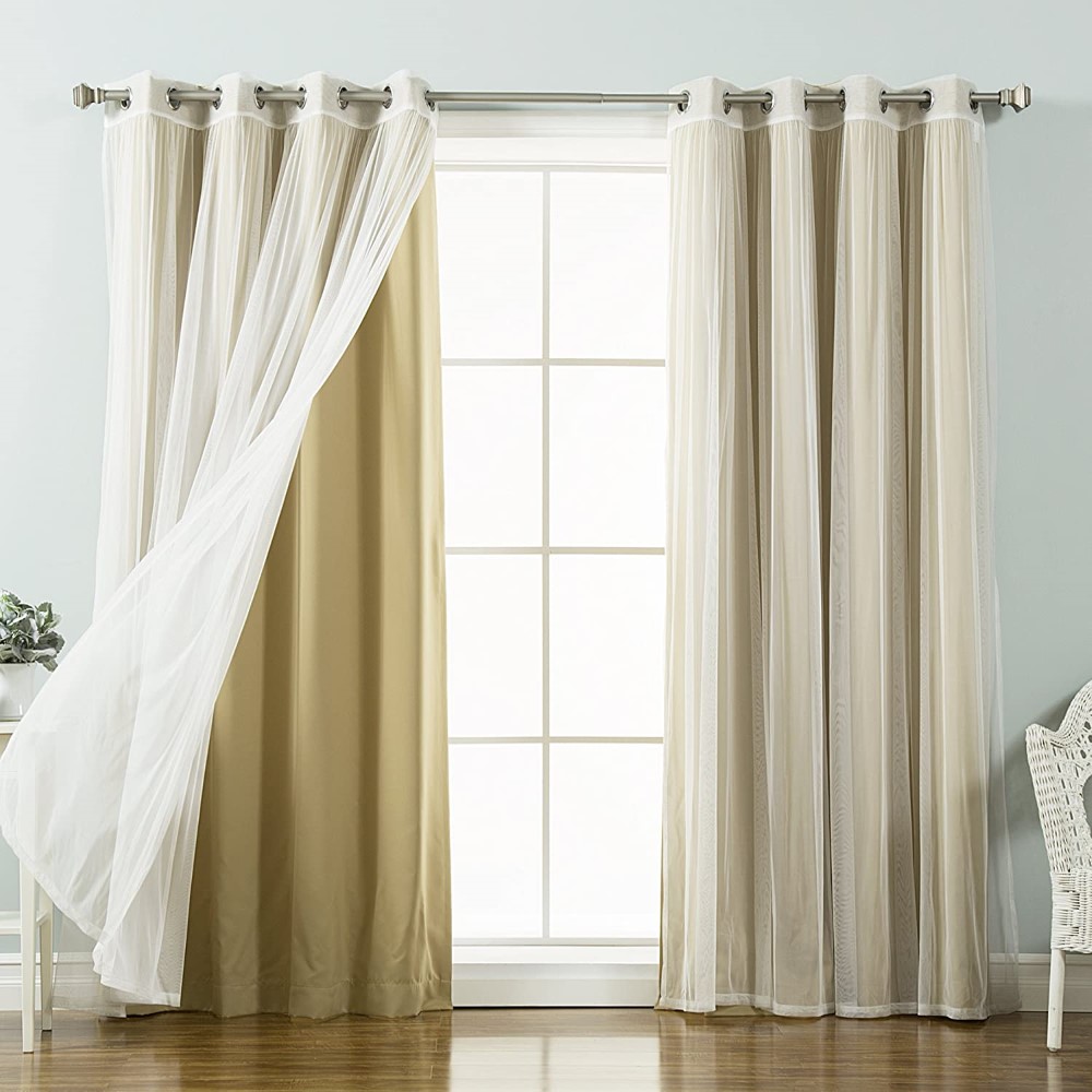Tulle Sheer Lace & Blackout Curtain (9)